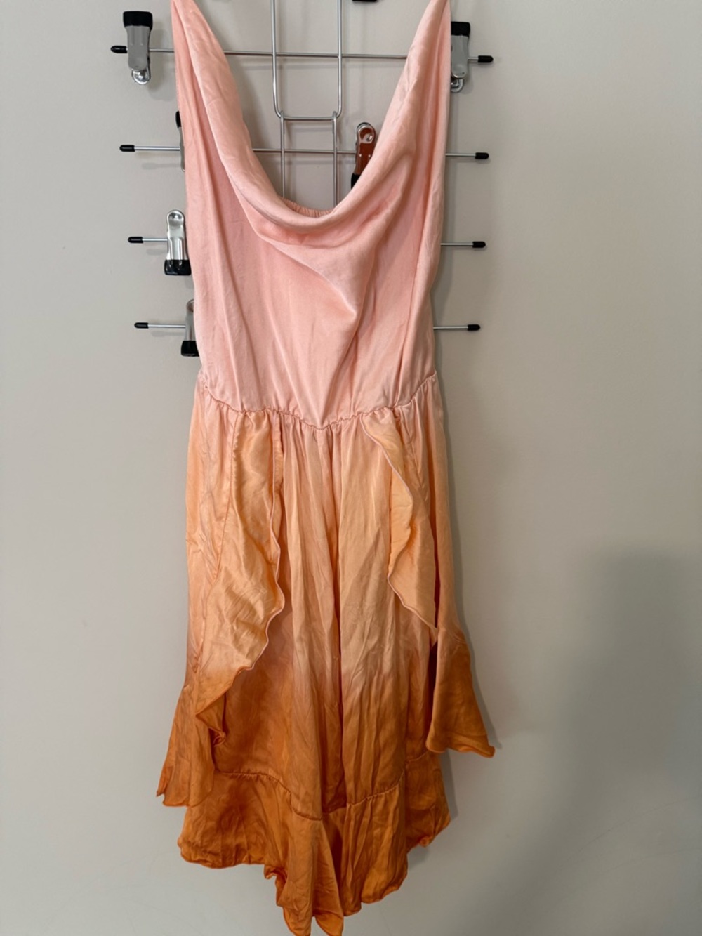 100% silk Tiare Hawaii silk dress size small cowl neck